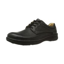 Clarks Nature Three Black Leather 203390087090, Men&#39;s Lace-Up Shoes  - Black, 43 - $142.00