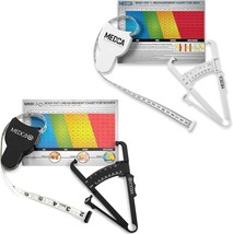 Body Fat Caliper And Measuring Tape For Body - Pack Of 2 Skinfold, Black... - $31.92