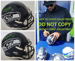 Kam Chancellor Signed Seattle Seahawks Mini Football Helmet Proof COA Autograph. - $197.99