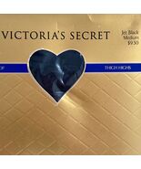 Victorias Secret Lace Top Thigh Highs Jet Black Medium Hosiery New Vintage - €20,62 EUR