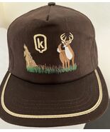 Keltgen SnapBack Trucker Hat Cap Deer Buck Seed Corn Farm USA Brown Vintage - $24.64