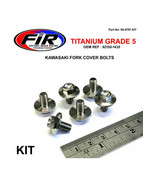 6 x Titanium Radiator Fork Covers Side Frame M6X10mm KAWASAKI KDX220R 19... - £31.65 GBP