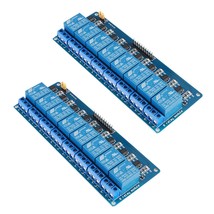 2Pcs 8 Channel Dc 5V Relay Module With Optocoupler For R3 Mega 2560 1280... - £23.44 GBP
