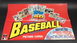 1990 Topps 40 Years of Baseball Promo Dealer Poster POS 15.5x22.5 Clemens Boggs - £24.07 GBP