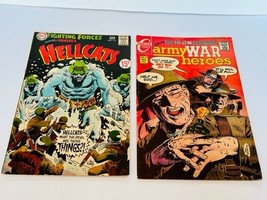 Military Comic Book Charlton lot 1969 Army War Heroes 35 Hellcats DC 117... - £31.12 GBP