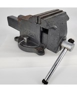 LARIN 5&quot; Jaws Gray Bench Vise With Swivel And Anvil Workbench Shop - $65.96 CAD