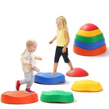 5Pcs Non-Slip Plastic Balance Stepping Stones For Kids,Up To 220 Ibs For... - £53.34 GBP