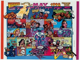 George Perez Pedigree Collection ~ The Coven Promo Wizard Poster w/ May Calendar - £15.79 GBP