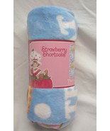 CUTE Vintage Style Strawberry Shortcake 40&quot; x 50&quot; SOFT  THROW BLANKET NEW - $348.80 MXN
