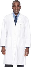 Landau Mens White 3-Pocket Full-Length Lab Coat 3138 Regular - Size: 38 - £20.91 GBP