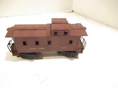 LIONEL POST-WAR 6037 CABOOSE- CHIPPED ROOF- GOOD FOR PARTS -0/027 -S12 - $2.55