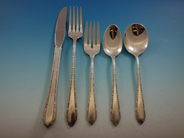 Wild Flower by Royal Crest Sterling Silver Flatware Set 12 Service 60 Pcs Grille - £2,294.95 GBP