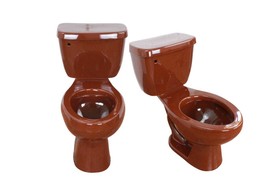 Mexican Toilet ELONGATED Comfort Height Hand Painted - Chocolate - - $16,842.45 MXN