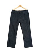 Polo Ralph Lauren Jeans Men Size 38x30 Black Wash Grunge Distressed Patch - $28.71
