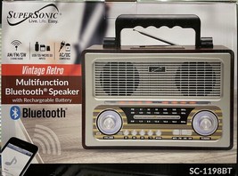Supersonic - SC1198BT - Retro Multi Function Bluetooth Speaker - $64.95