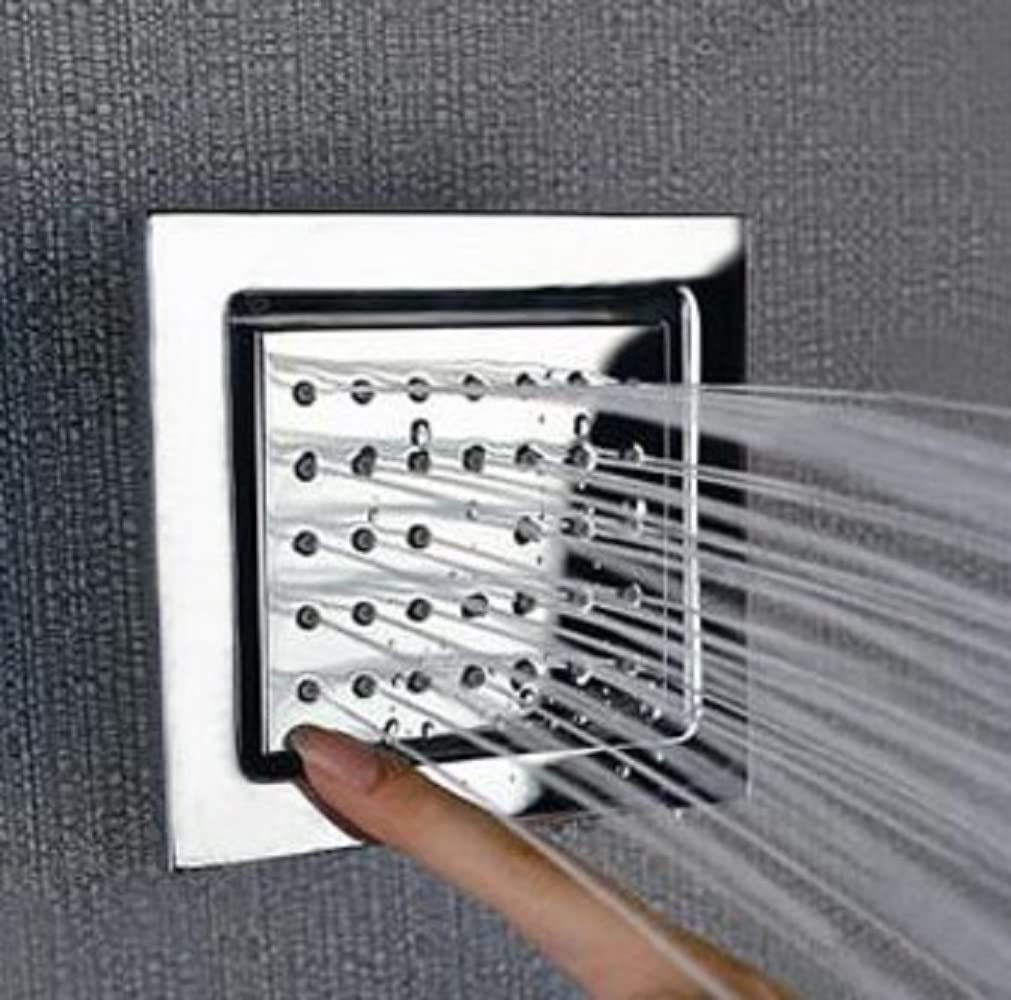 Cascada Modern Solid Structure 34-Nozzle 4 Inch Square Body Spray Shower... - $108.85+