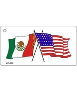 Mexico USA Crossed Flag Novelty Key Chain - $16.34 CAD