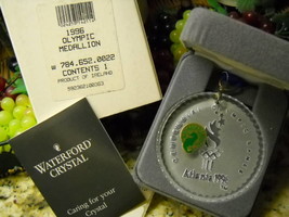 * Waterford Crystal Medallion 1996 Atlanta Olympic Centennial Games NIB Holder - £38.93 GBP