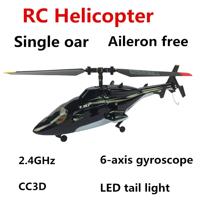 Profesional RC Helicopter 2.4G 5CH 6-Axis CC3D Model Airplane Single Blade Fly - £152.08 GBP+