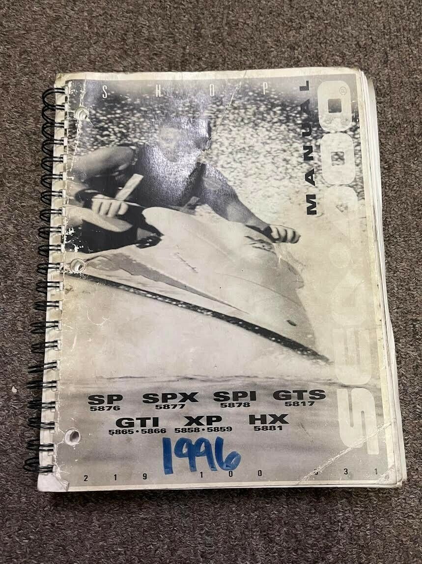 1996 Sea Doo Sp Spx Spi Gts Gti Xp Hx Service Shop Repair Manual 219100031 Boats Watercraft 1996 Sea Doo Sp Spx Spi Gts Gti Xp Hx Service Shop Repair Manual 219100031 Boats Watercraft