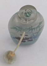 Vintage Chinese Reverse Painted Snuff Bottle Panda 3.25" image 3