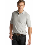 NWT Saddlebred  2XL  Cotton Blend Pique Knit Polo Shirt Gray $35.msrp - $17.81