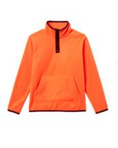 Amazon Essentials Men&#39;s Polar Fleece Snap Placket Pullover Jacket -Orange - XXL - £9.76 GBP