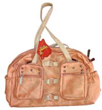 RARE SNEHA Women&#39;s Fashion Satchel Shoulder / Hobo Bag Peach (light oran... - $41.83