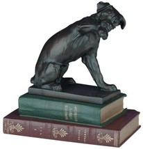 Sculpture Statue Terrier with Bee on His Paw Hand Painted Resin OK Casting USA - £175.05 GBP