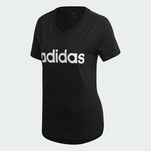 adidas Women&#39;s Essential Slim Graphic Tee Black/White Size Small DP2361 - $7.67