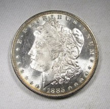 1885-O Silver Morgan Dollar VCH UNC Semi-PL Coin AM730 - £123.82 GBP