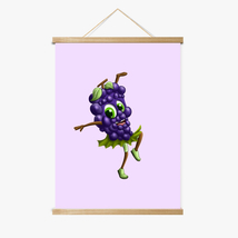 Gwen the Grape Magnetic Wood Frame Hanger by Dancing Littles Jungle - $45.99