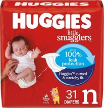 Huggies Little Snugglers Baby Diapers, Size Newborn (up to 10 lbs), 31 Ct - $13.27
