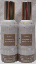 White Barn Bath & Body Works Room Spray Lot Set Of 2 Gingerbread Marshmallow - $28.01