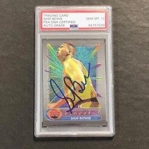 1994-95 Topps Finest #76 Sam Bowie Signed Card Auto 10 PSA Slabbed Lakers - $199.99