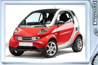 RARE Beau Porte clé clés Clef SMART FORTWO Coupe R