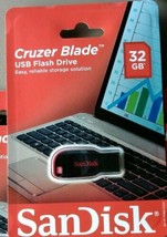 Sandisk 32GB Cruzer Blade USB 2.0 Flash Thumb Drive Storage SDCZ50-032G-AW4 - $7.51