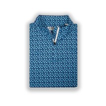 2Putt Men&#39;s Floral Club Q-Zip Pullover Blue - $42.00