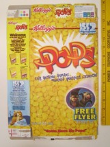 Empty Cereal Box Kellogg&#39;s 2008 POPS Skate Jam COOL TRICKS &amp; TIPS [Z3e3] - £50.31 GBP