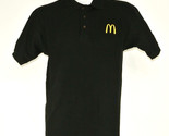 McDONALD&#39;S Hamburgers Employee Uniform Polo Shirt Black Size M Medium NEW - $25.49