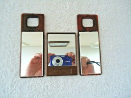 Vintage Lot Of 3 Small Make Up Mirrors,2,Made In Hong Kong,1,Carriage Court - £13.18 GBP