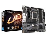 GIGABYTE Q670M D3H (LGA1700/ Intel/ Q670/ M-ATX/ DDR5/ Dual M.2/ PCIe 4/... - $221.92