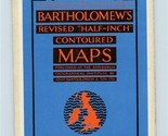 North Somerset 1960 Bartholomew&#39;s Revised Half Inch Contoured Maps Sheet 7  - $11.88