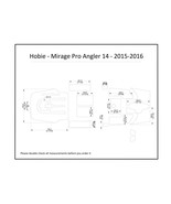 2015-2016 Hobie Mirage Pro Angler 14 Kayak Boat EVA Foam Teak Deck Floor... - $382.65 CAD