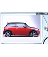 Neuf Porte Cle New BMW MINI COOPER Rouge/Noir Red Key chain - $19.95