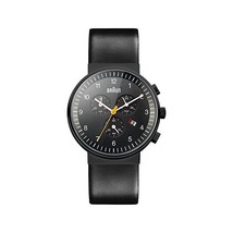 Braun Men&#39;s Quartz Chronograph Watch with Leather Strap  - £272.58 GBP