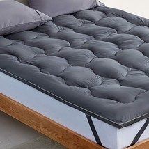 Full Size Cooling Mattress Pad Cover Fluffy Down Alternative Bed, Sleep Zone. - £51.16 GBP