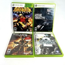 Lot of 4 Xbox 360 Games, Ghost Recon Advanced Warfighter 2, Gears if War, Rogue. - £15.56 GBP