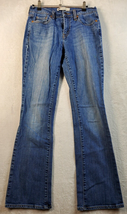 Levi&#39;s 515 Bootcut Jeans Womens Size 4 Blue Denim Cotton Flat Front Pockets - £14.13 GBP