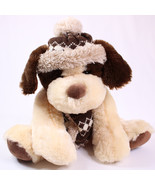 HUGFUN St. Jude Winter Puppy Dog 12&quot; Inch Plush Toy Stuffed Animal Hat A... - $10.69